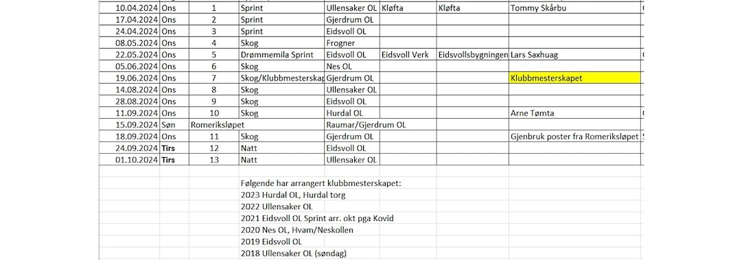 1. løp i Raumarkarusellen 2024- Sprint ved Bakke skole på Kløfta